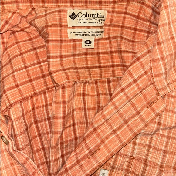 Columbia Rust Plaid Shirt - Picture 5 of 5